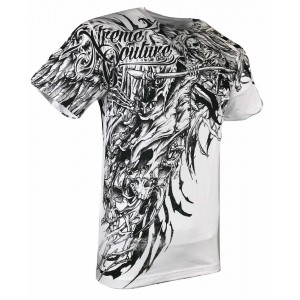 Футболка 5XL Xtreme Couture by AFFLICTION T-Shirt SORROW Skull Biker